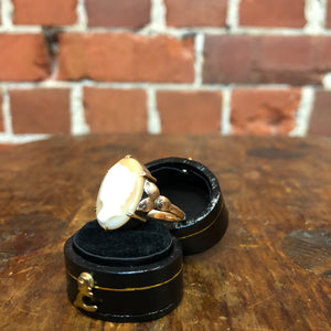 1950s cameo ring 9ct gold