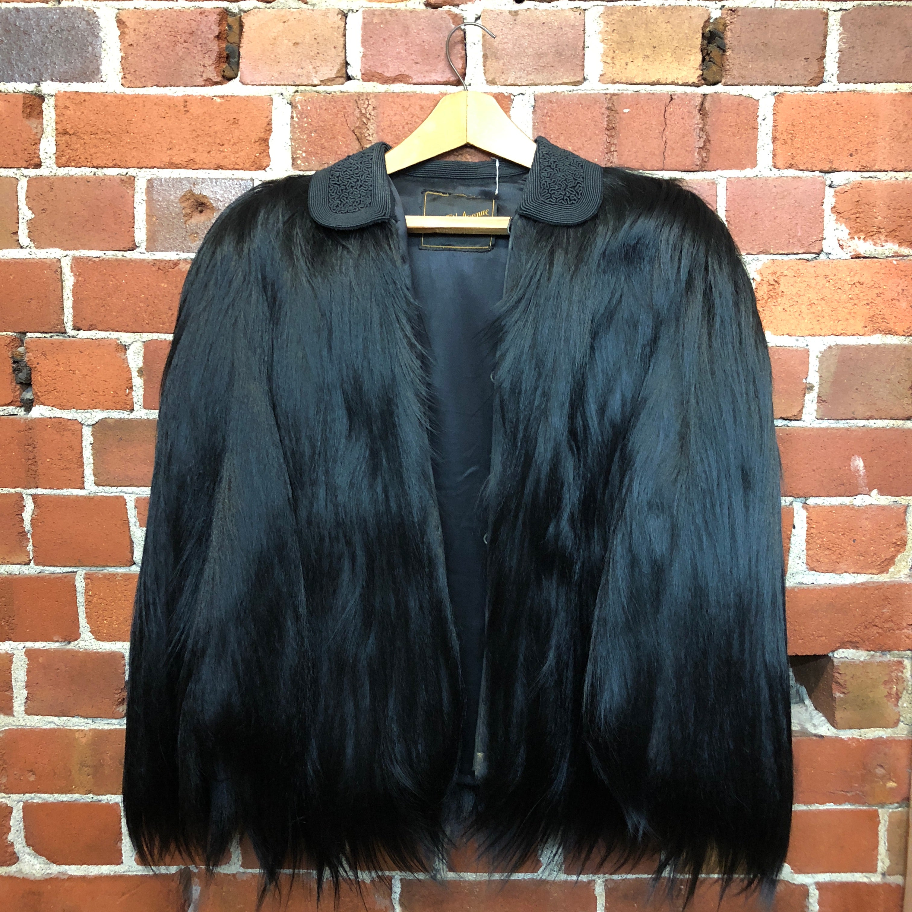 Exotic 1920's Monkey fur SAKS FIFTH AVE cape jacket