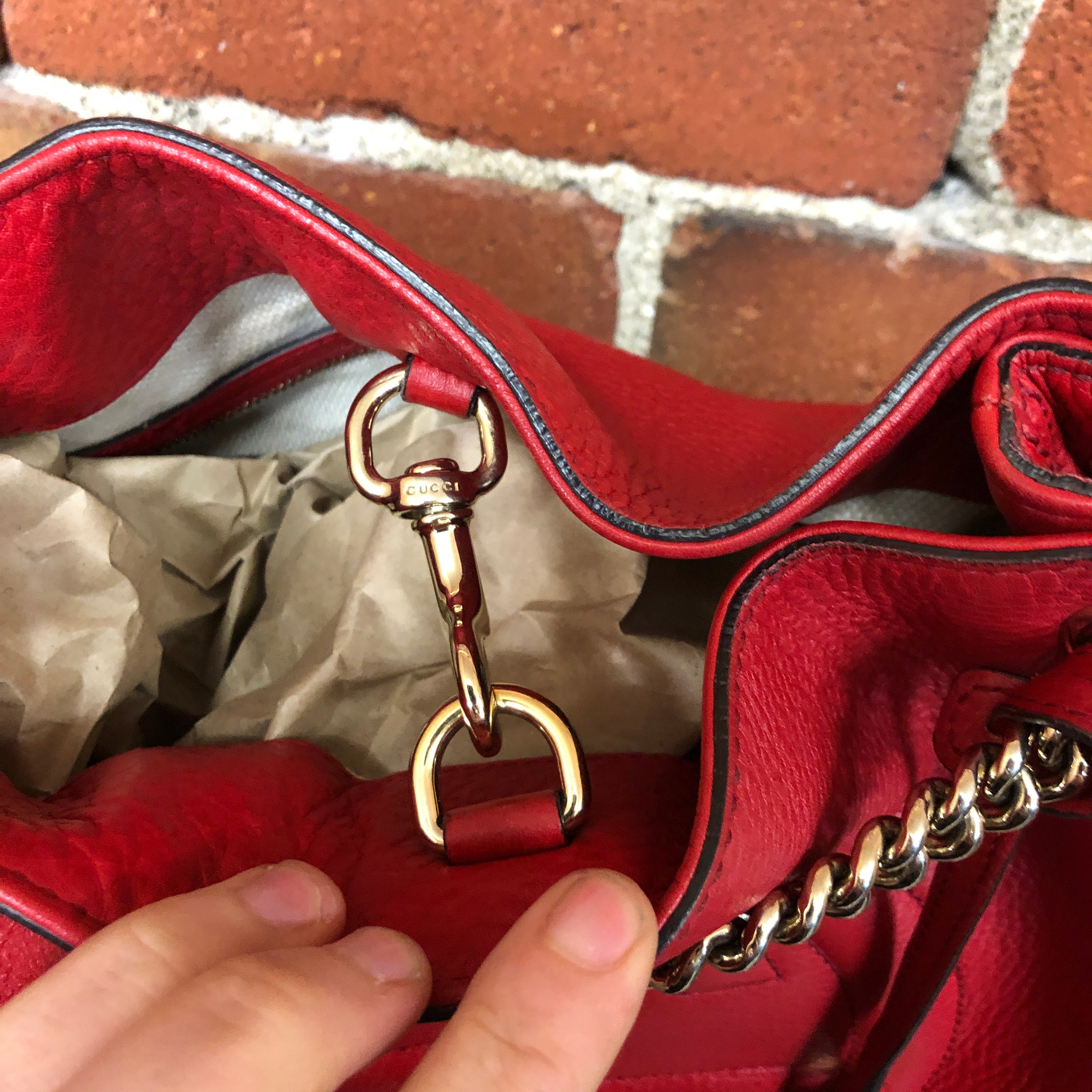 GUCCI Soho leather handbag