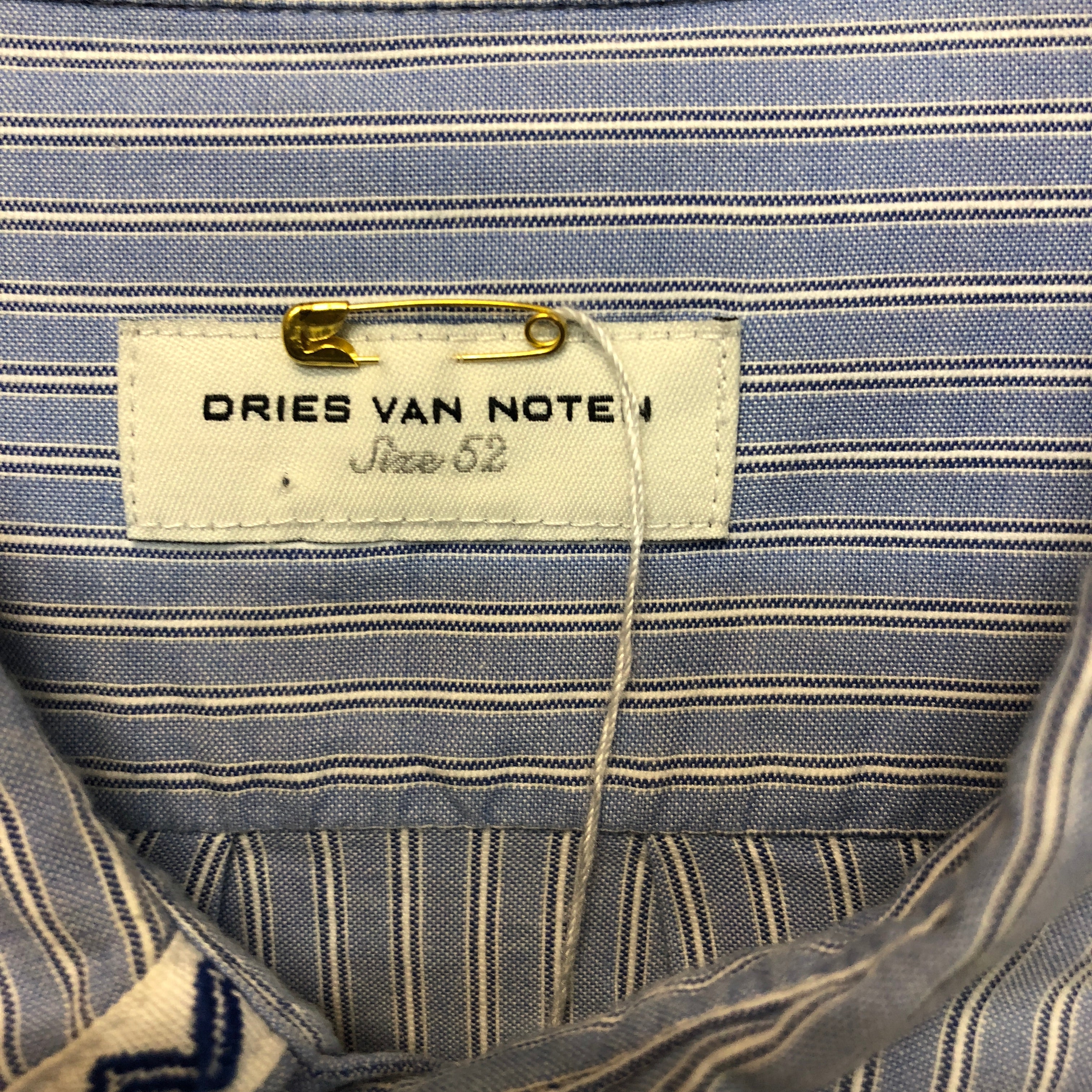 DRIES VAN NOTEN striped cotton shirt