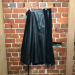 COMME des GARÇONS 2002 leather and wool wrap skirt