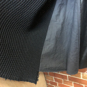 COMME des GARÇONS 2002 leather and wool wrap skirt