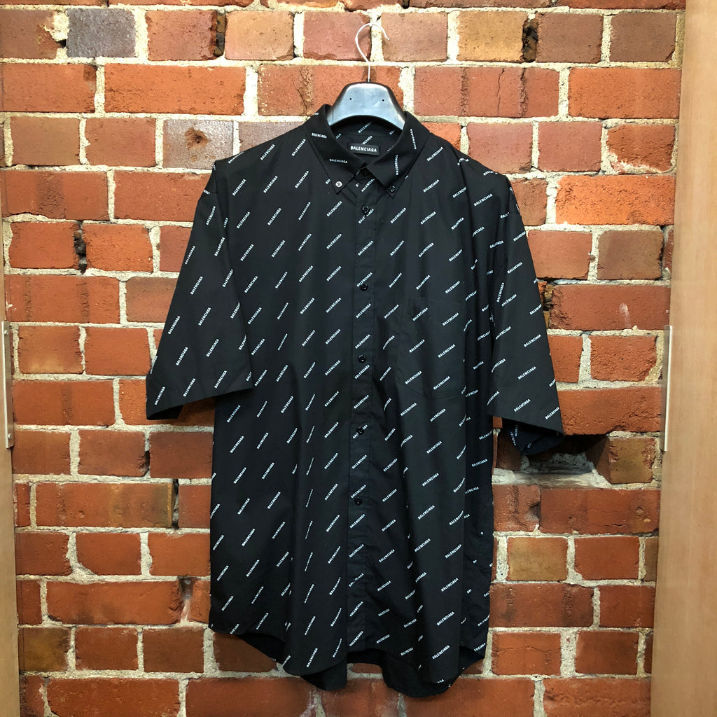 BALENCIAGA logo print shirt