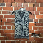 JEAN PAUL GAULTIER trompe l'oeil cable knit top