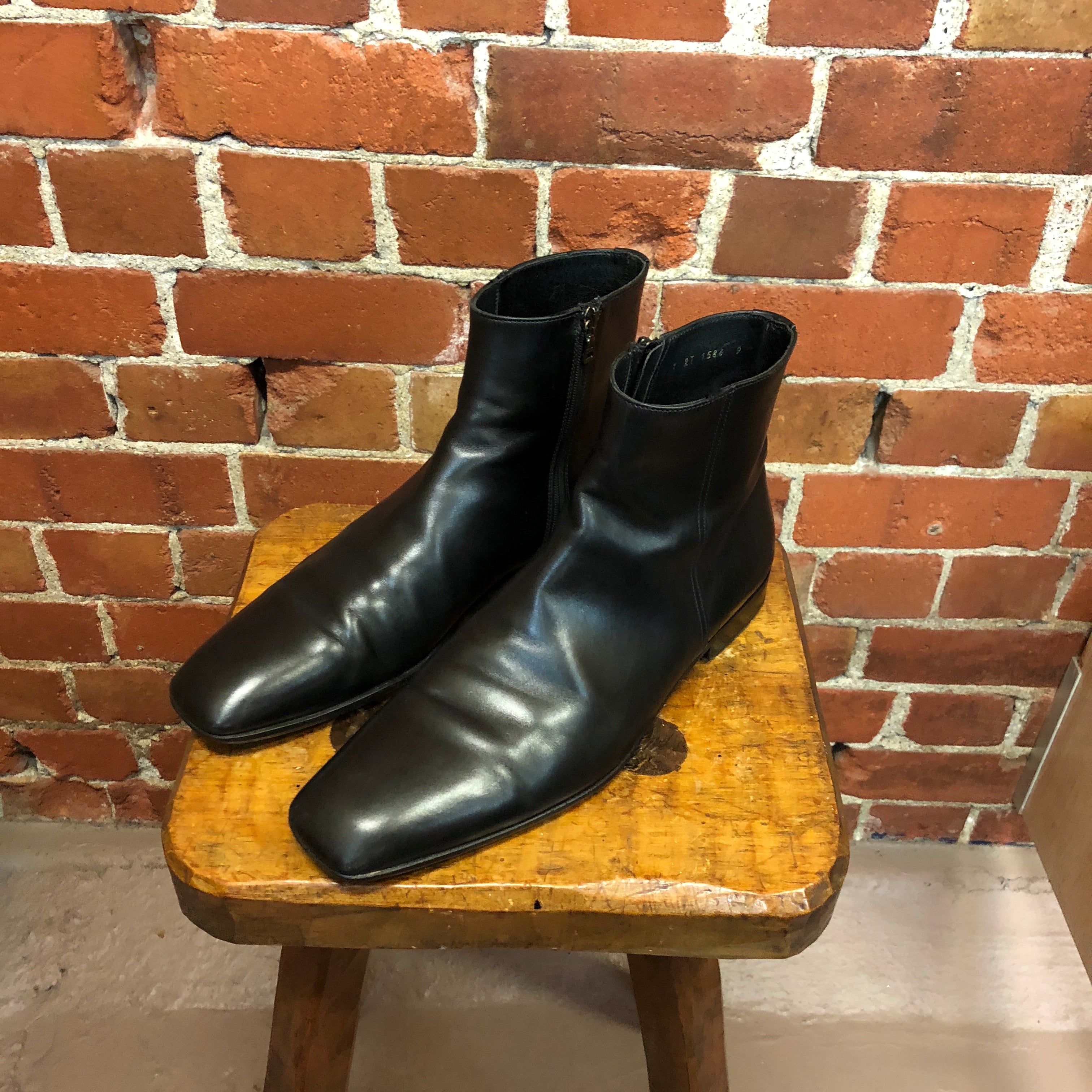 PRADA leather boots 9