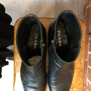 PRADA leather boots 9