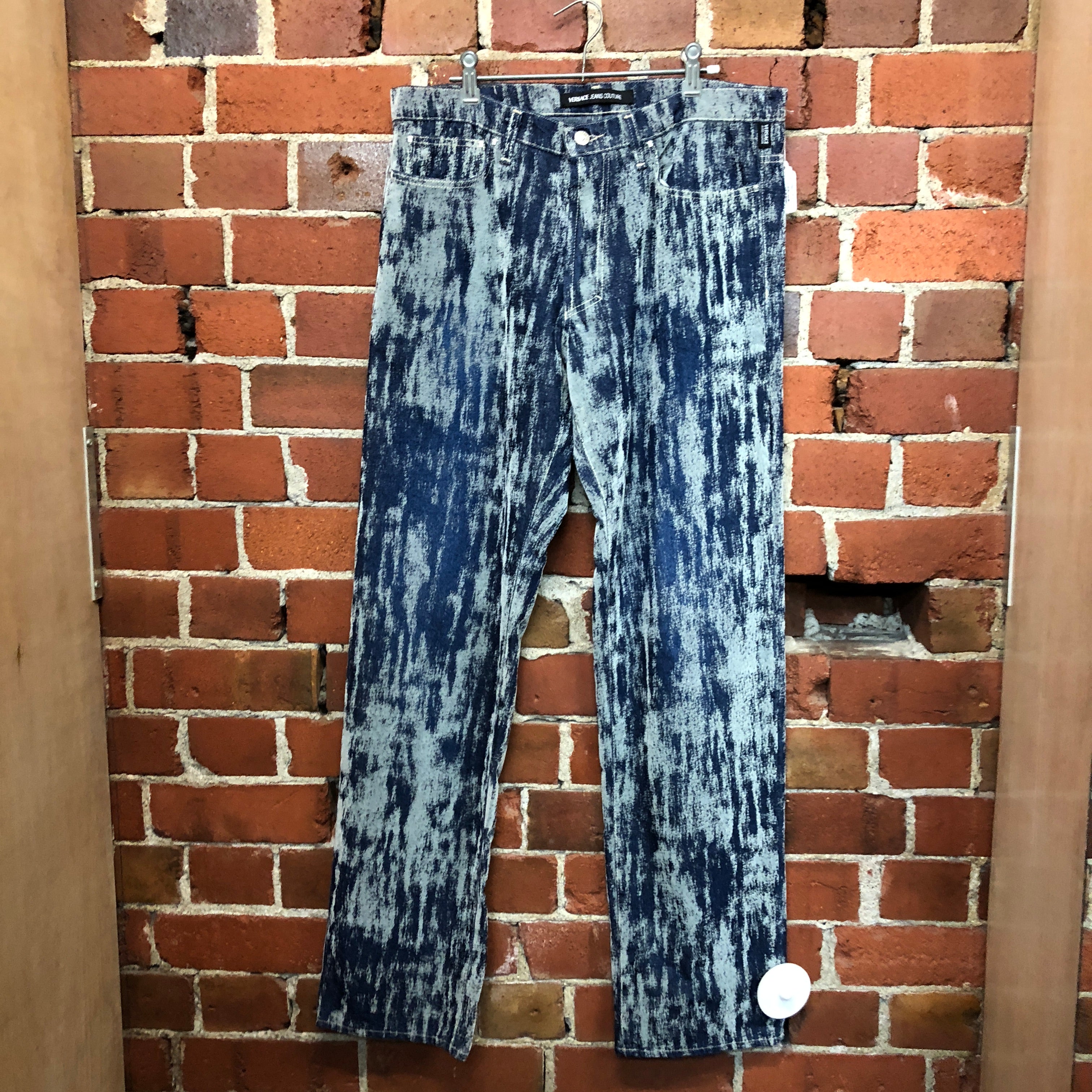 VERSACE 1990s velvet coated jeans