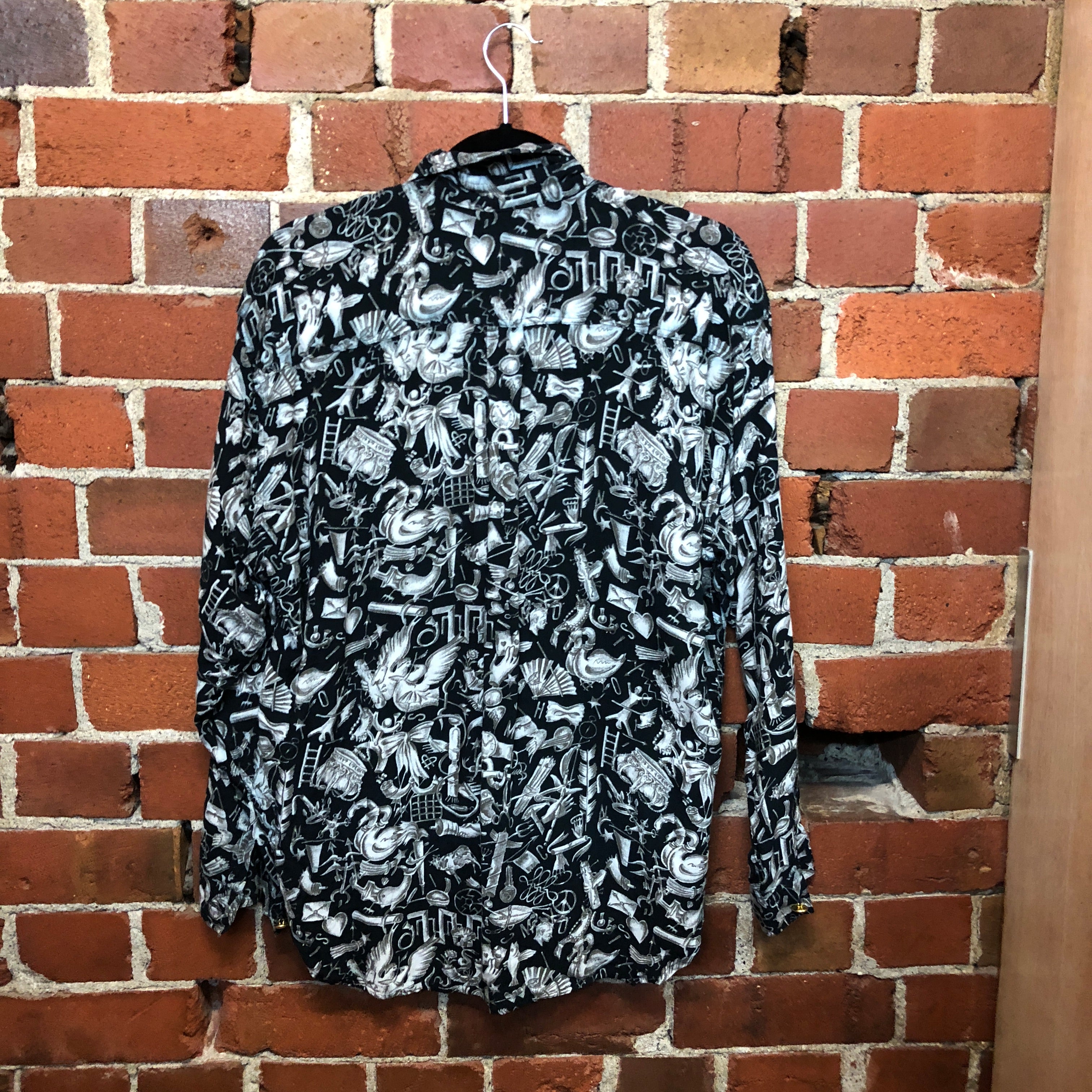 MOSCHINO 1980s patterned shirt