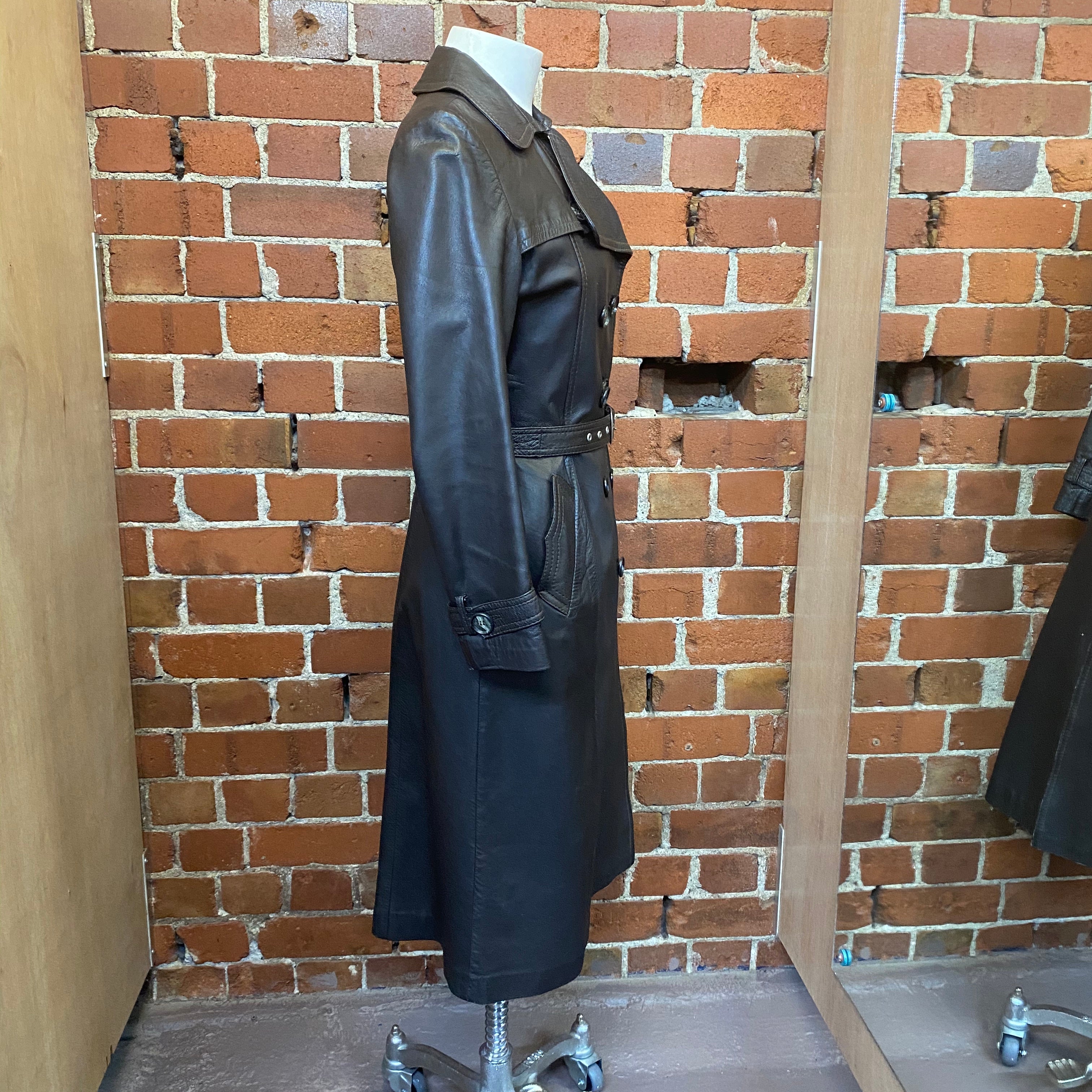 1970S genuine leather coat