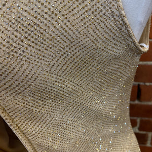TADASHI Golden sparkle gown