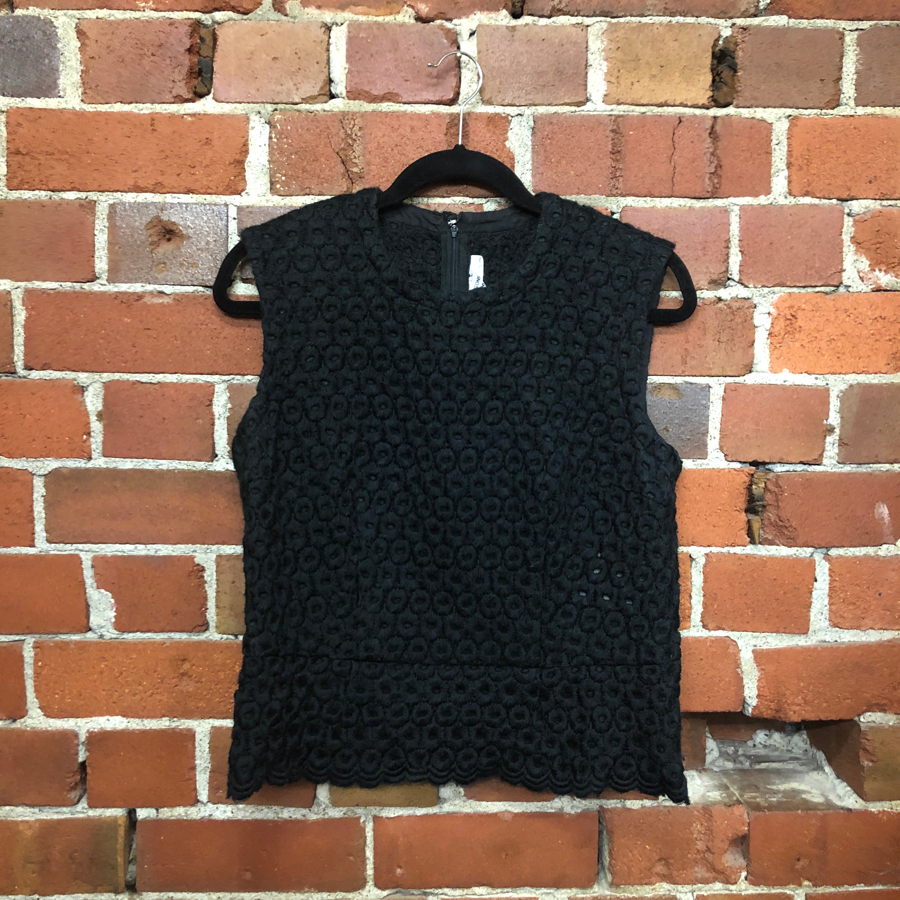 COMME DES GARCONS wool and silk textured top