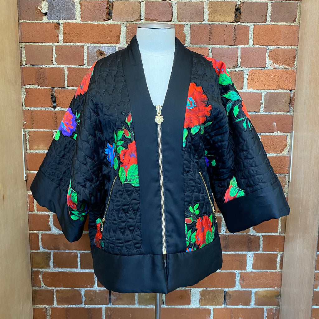 KENZO X H&M quilted reversible kimono sleeve jacket