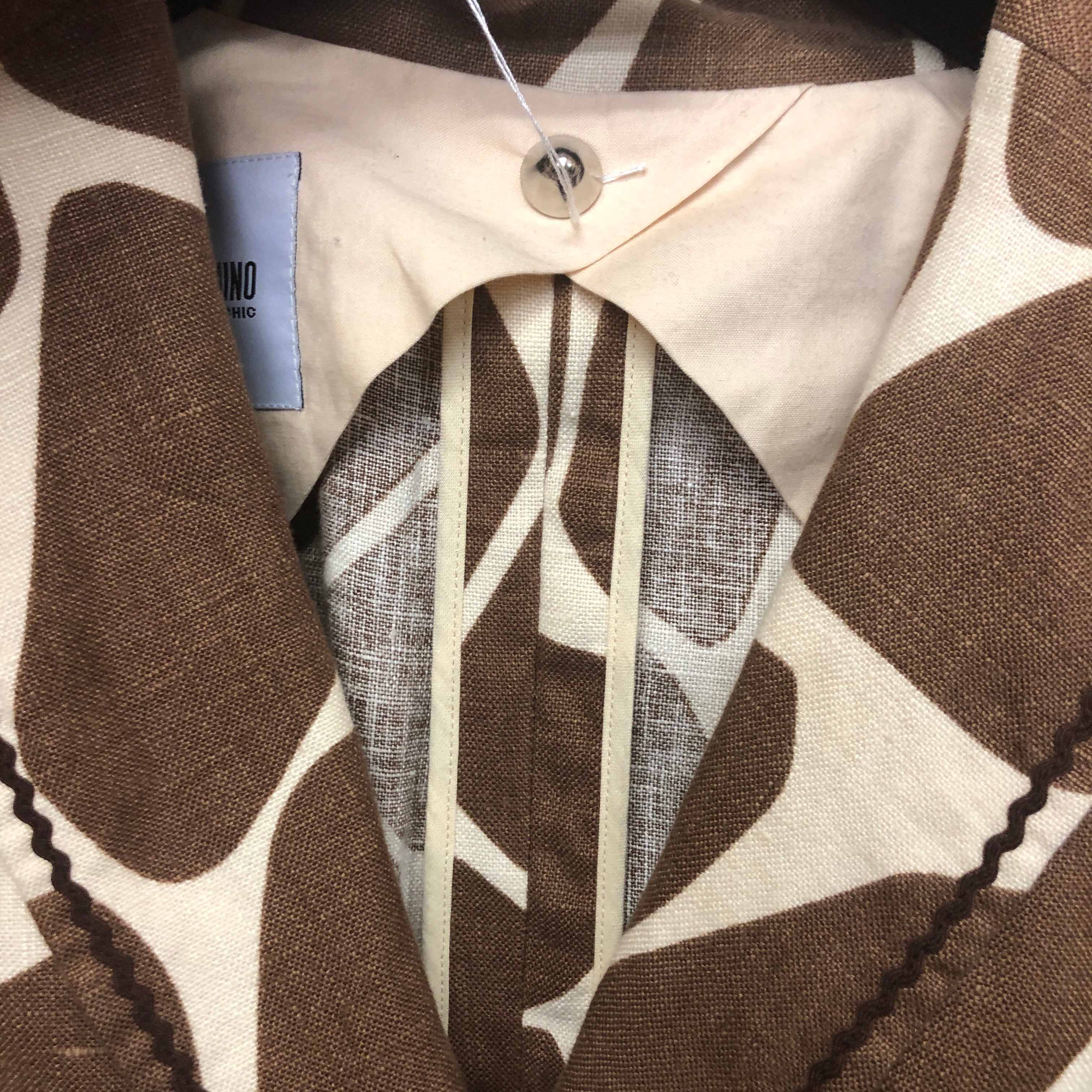 MOSCHINO linen giraffe print jacket!