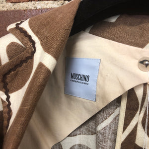 MOSCHINO linen giraffe print jacket!