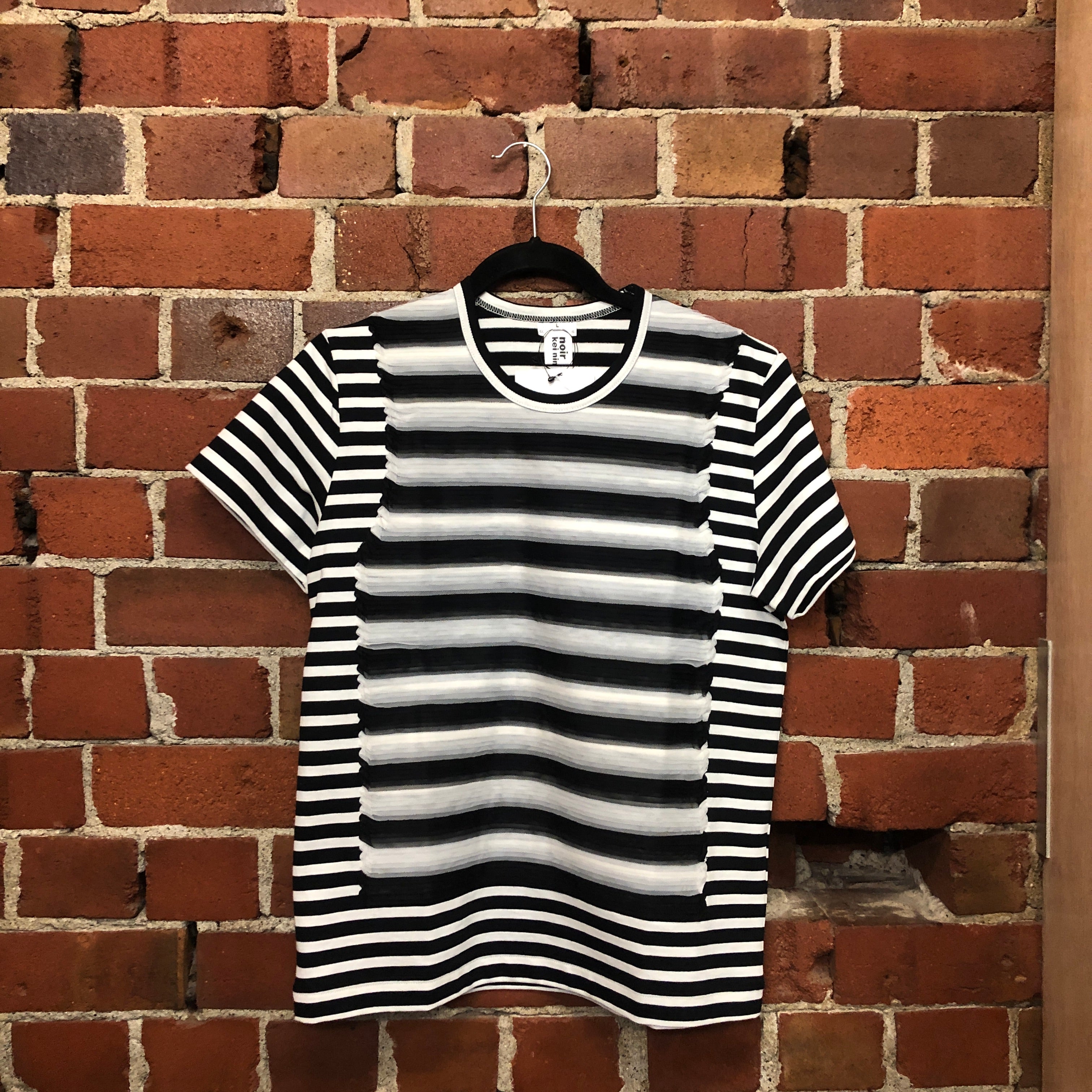 NOIR KEI NINOMIYA x CDG striped tee