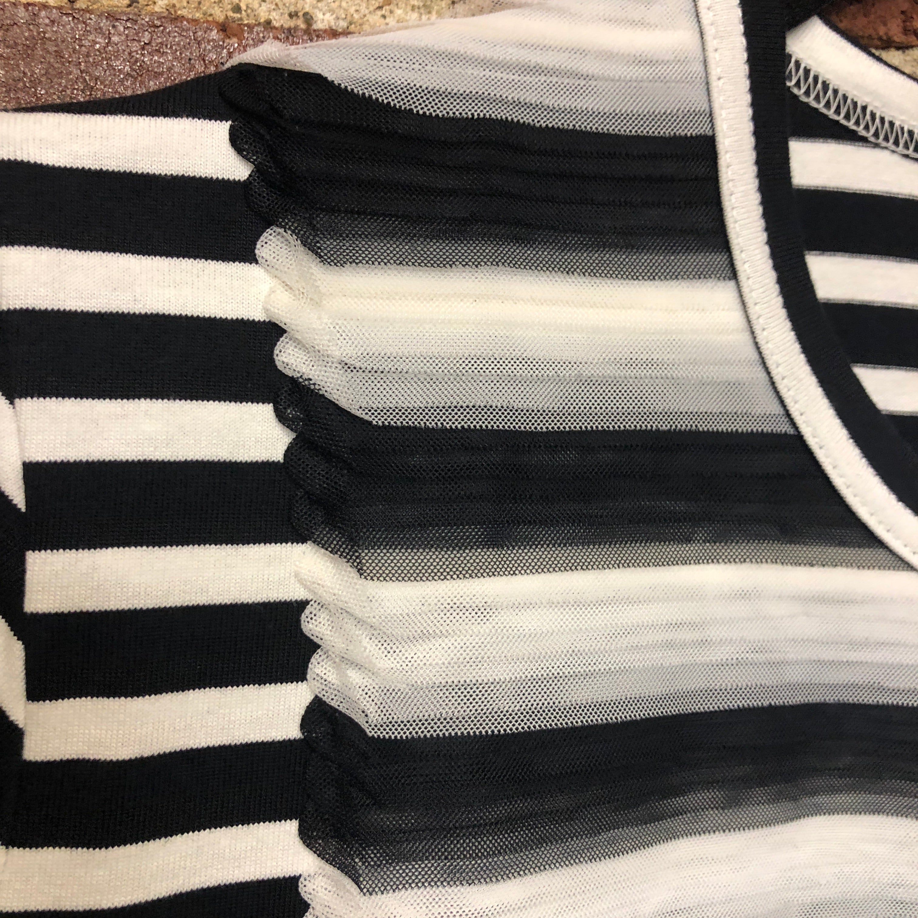 NOIR KEI NINOMIYA x CDG striped tee