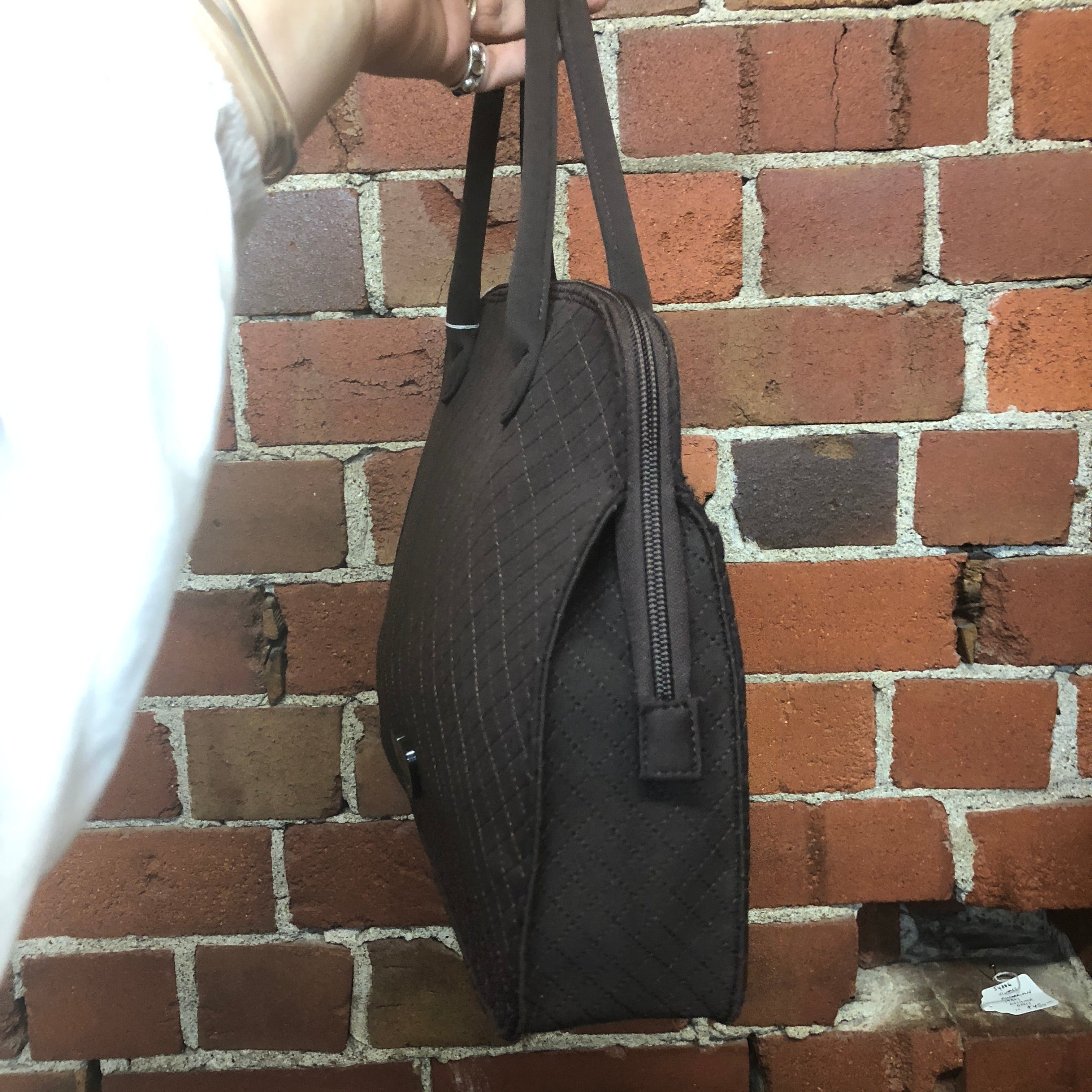 MOSCHINO quilted fabric handbag