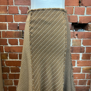 MOSCHINO Tweed panel wool skirt