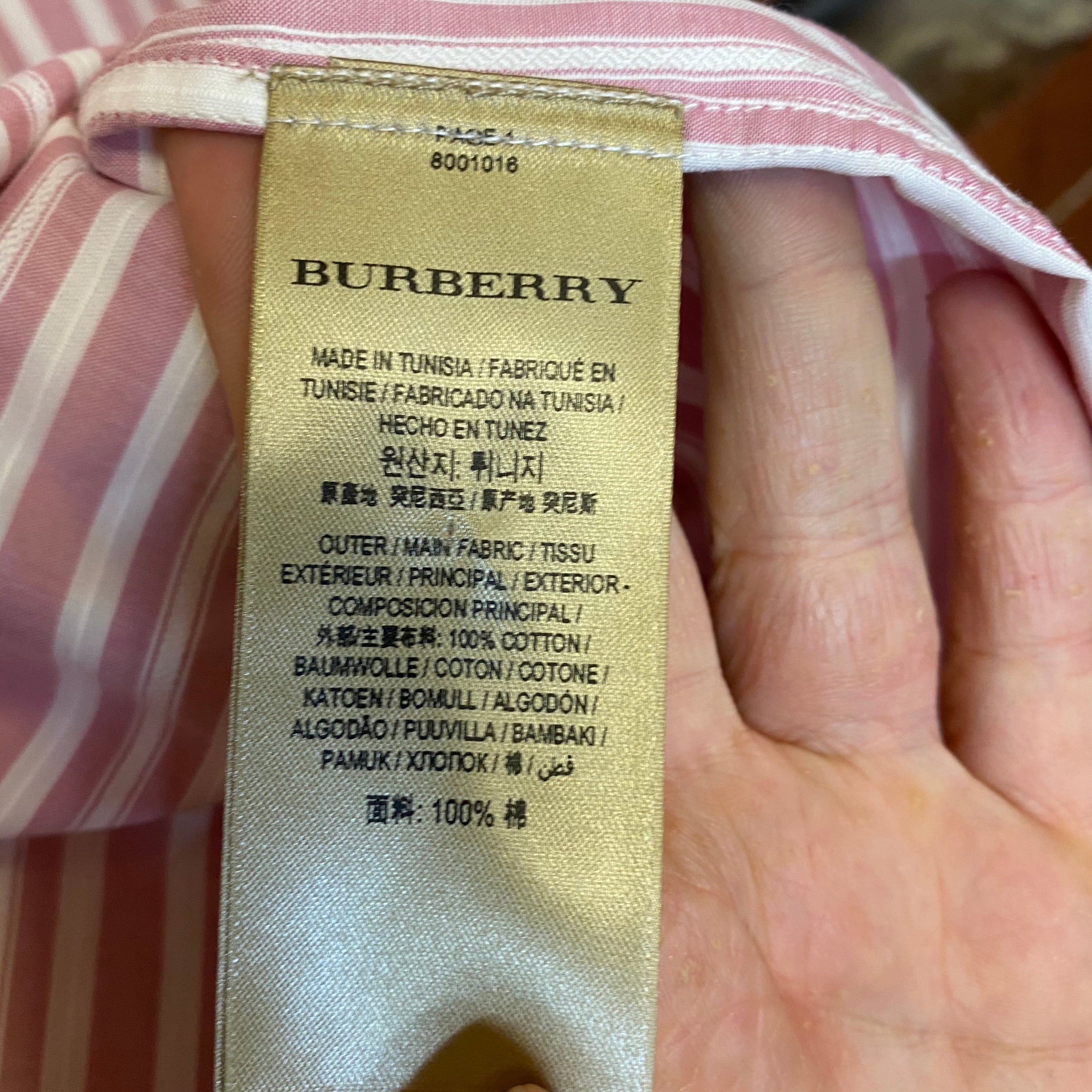 BURBERRY embroided shirt