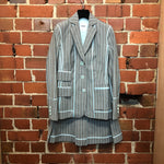 MOSCHINO pinstriped 'inside out' suit