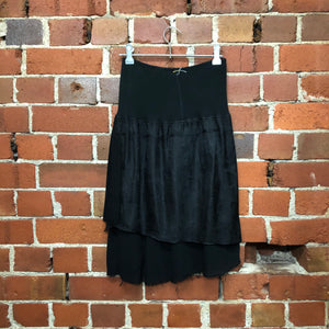 NOM-D mixed fabric skirt