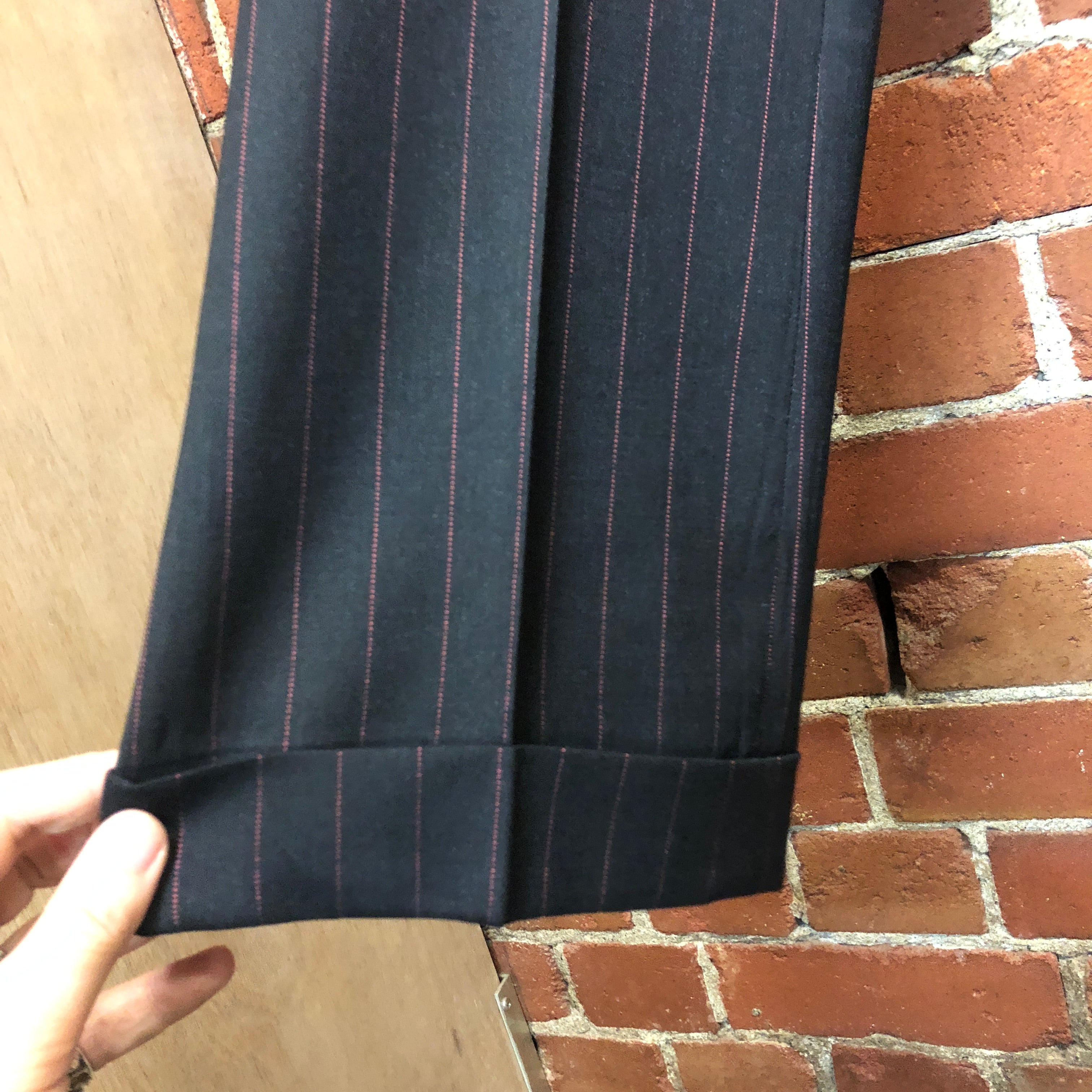 MOSCHINO pinstriped wool suit