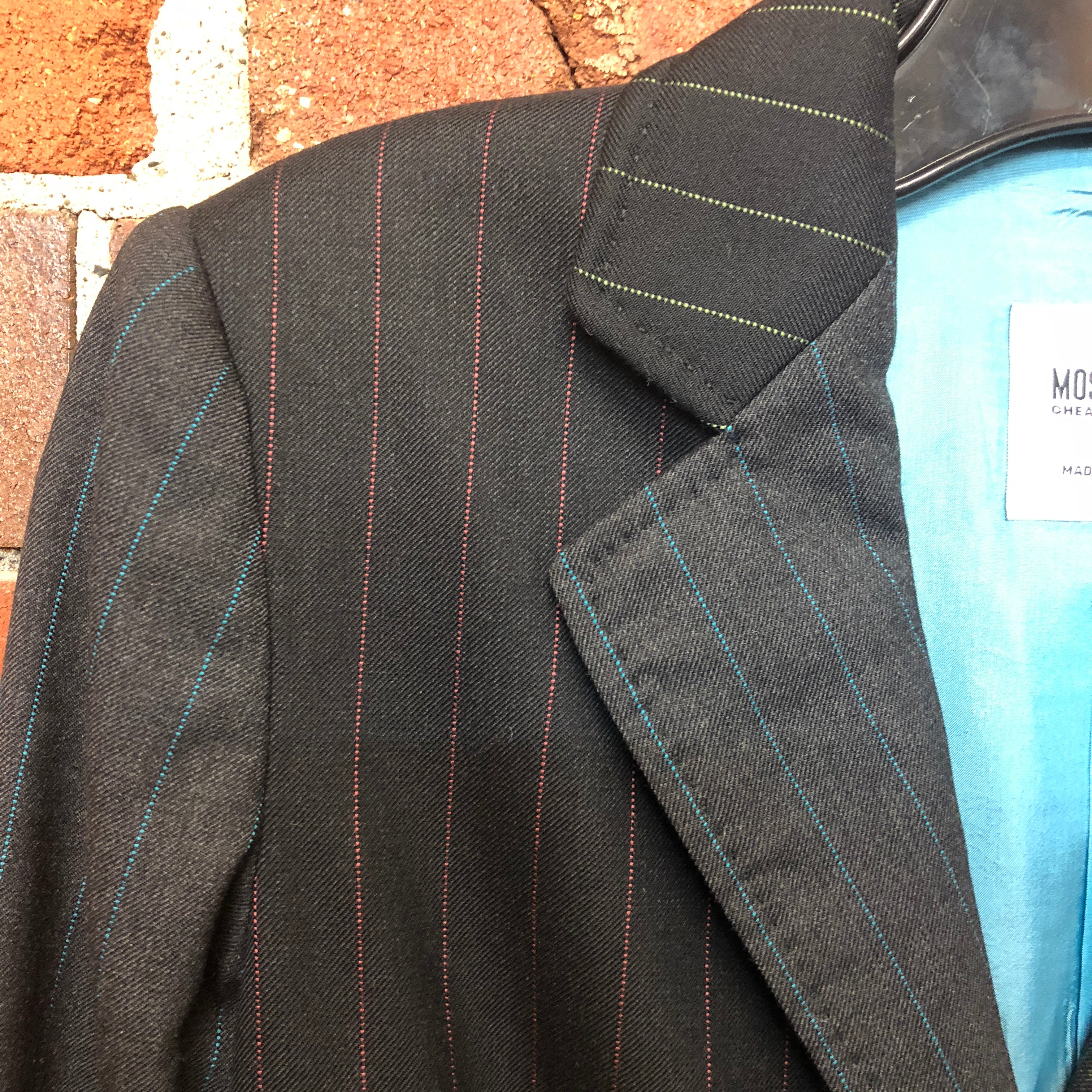 MOSCHINO pinstriped wool suit