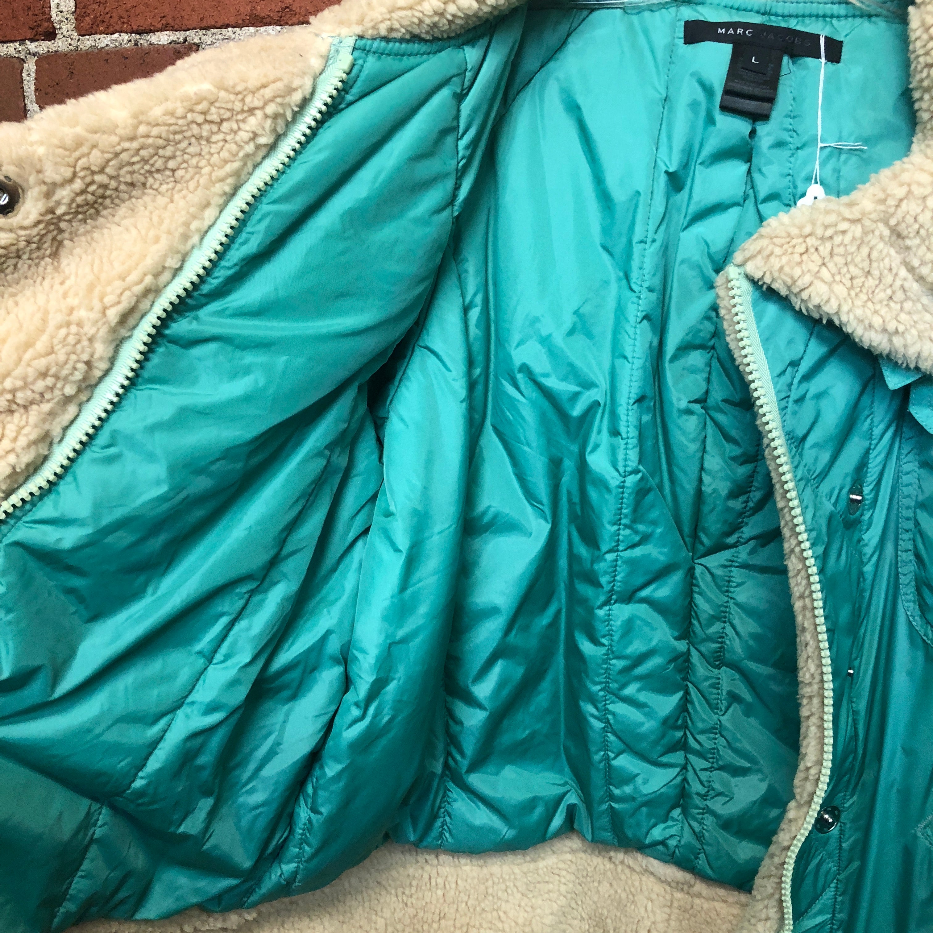 MARC JACOBS shearling style puffer jacket