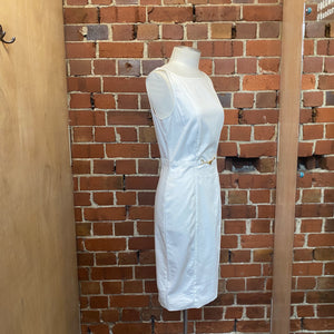 MOSCHINO white cotton dress