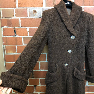 1940s wool boucle coat