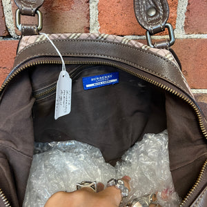 BURBERRY tartan Boston  handbag