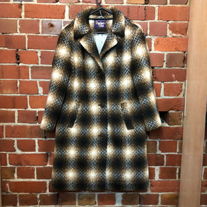 1960s checked wool coat