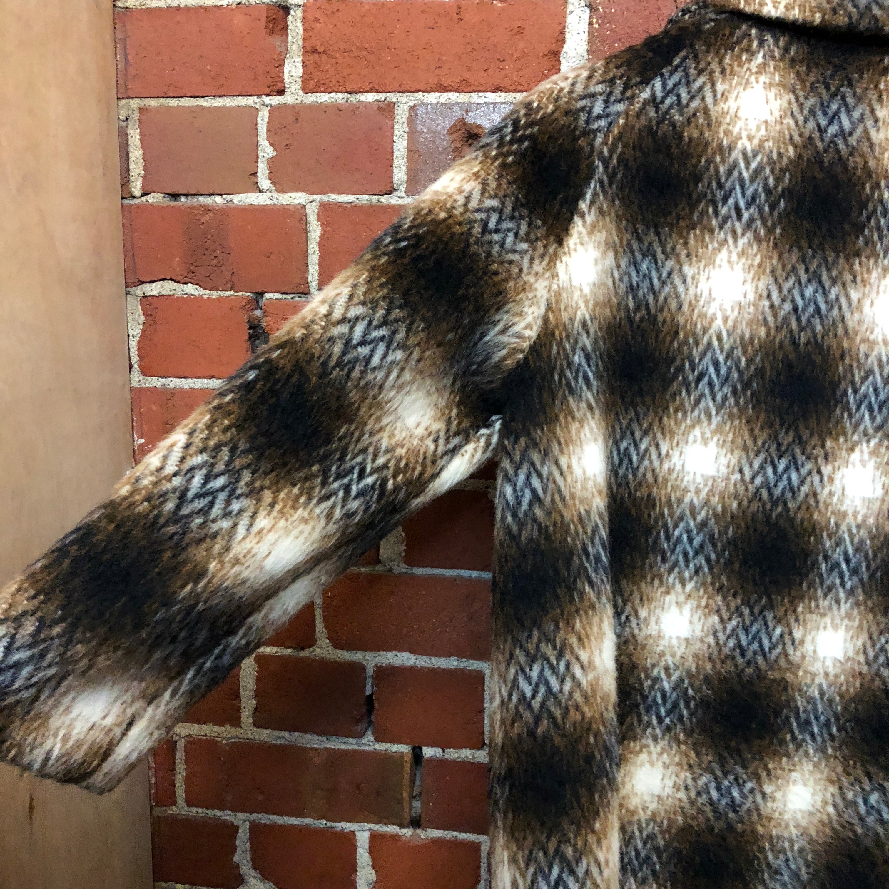 1960s checked wool coat