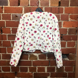 MOSCHINO quilted floral 1980s jacket for Lisa