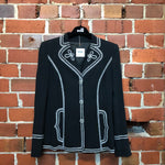 MOSCHINO wool stitched detail jacket