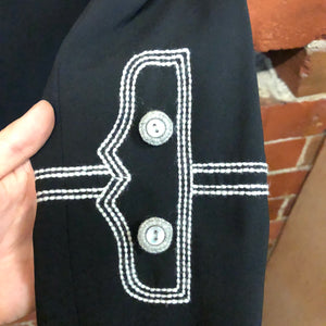 MOSCHINO wool stitched detail jacket