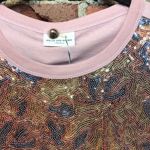 DRIES VAN NOTEN sequin front tee