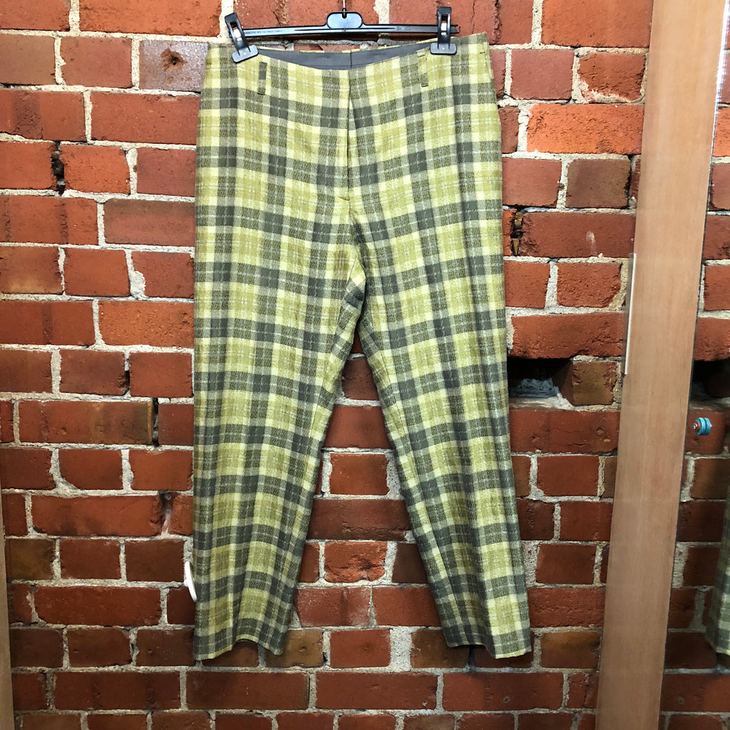 DRIES VAN NOTEN woven checked trousers