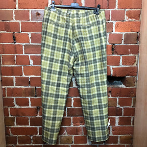 DRIES VAN NOTEN woven checked trousers
