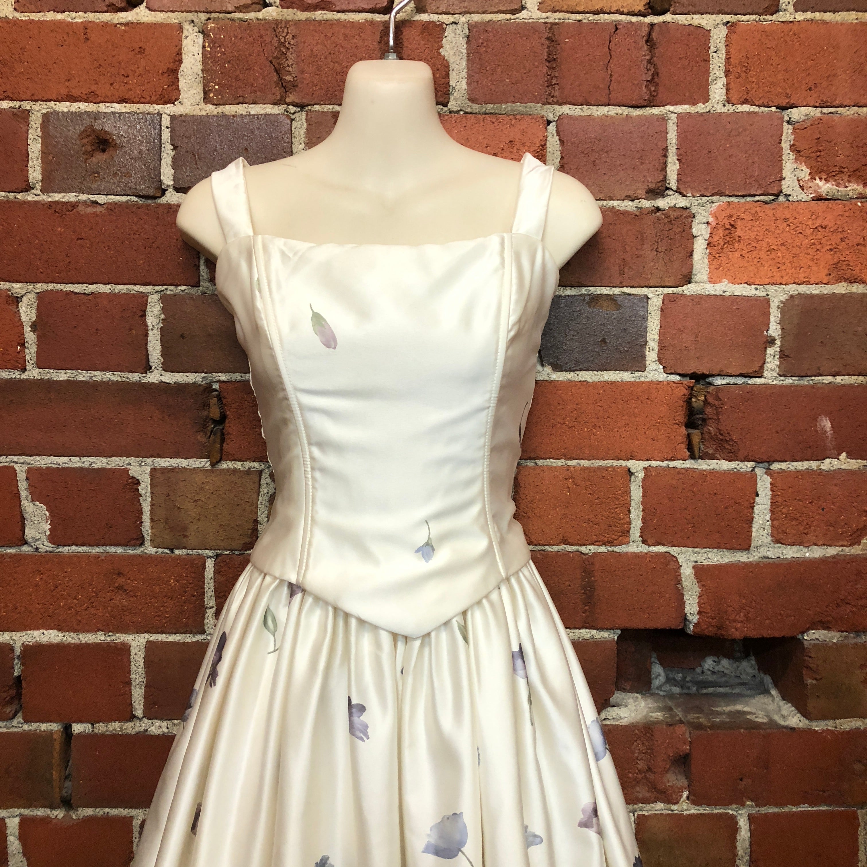 USA designer 1990s corset gown