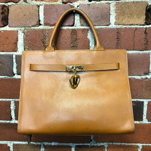 MOSCHINO leather birkin style bag