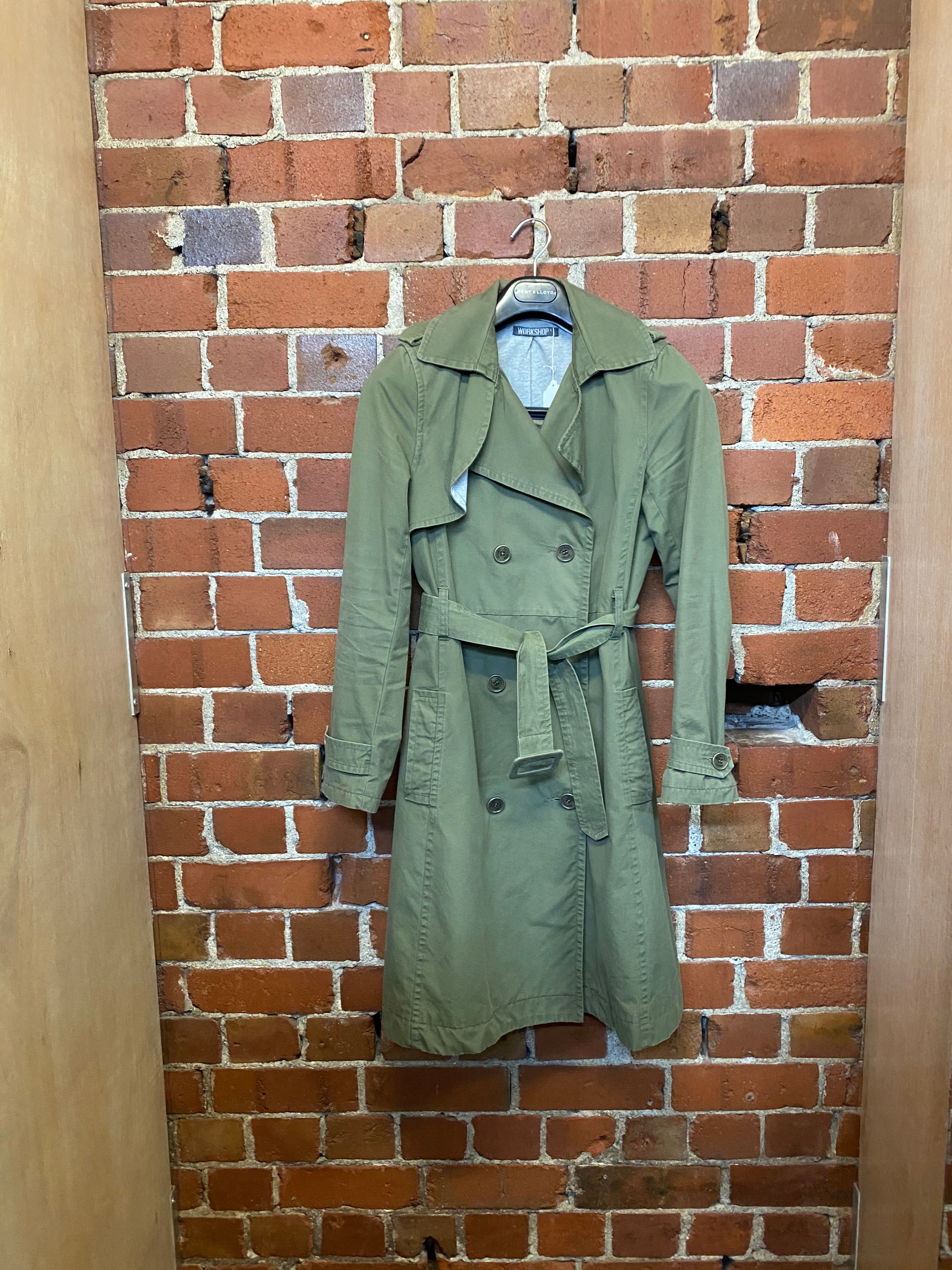 WORKSHOP cotton lined trench coat