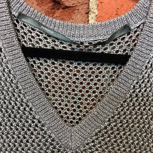 ZAMBESI silver knit vest top