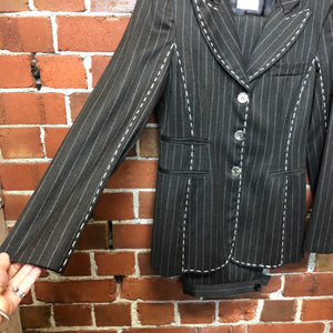 MOSCHINO pinstripe trouser suit!