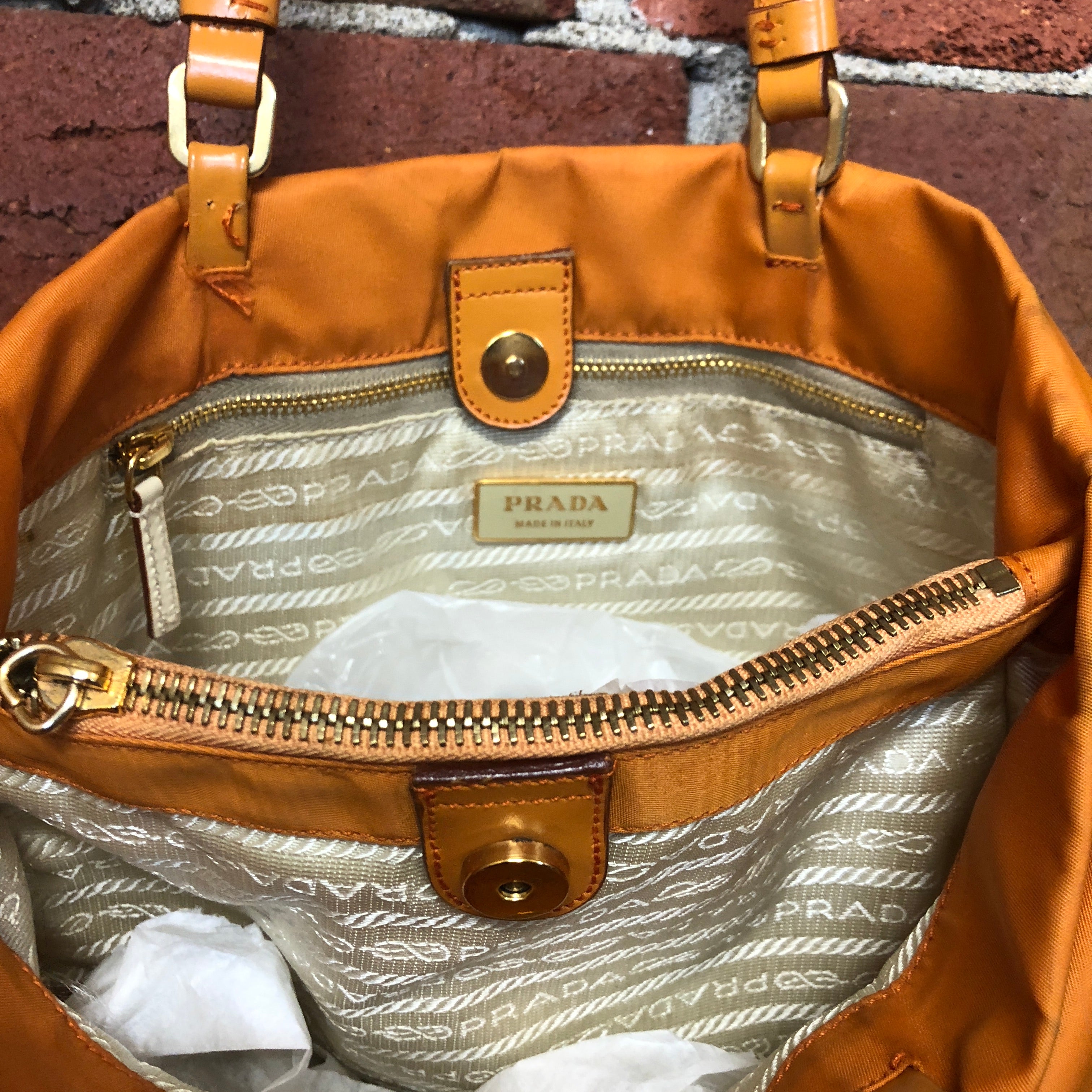 PRADA nylon handbag