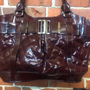 BURBERRY patent leather handbag