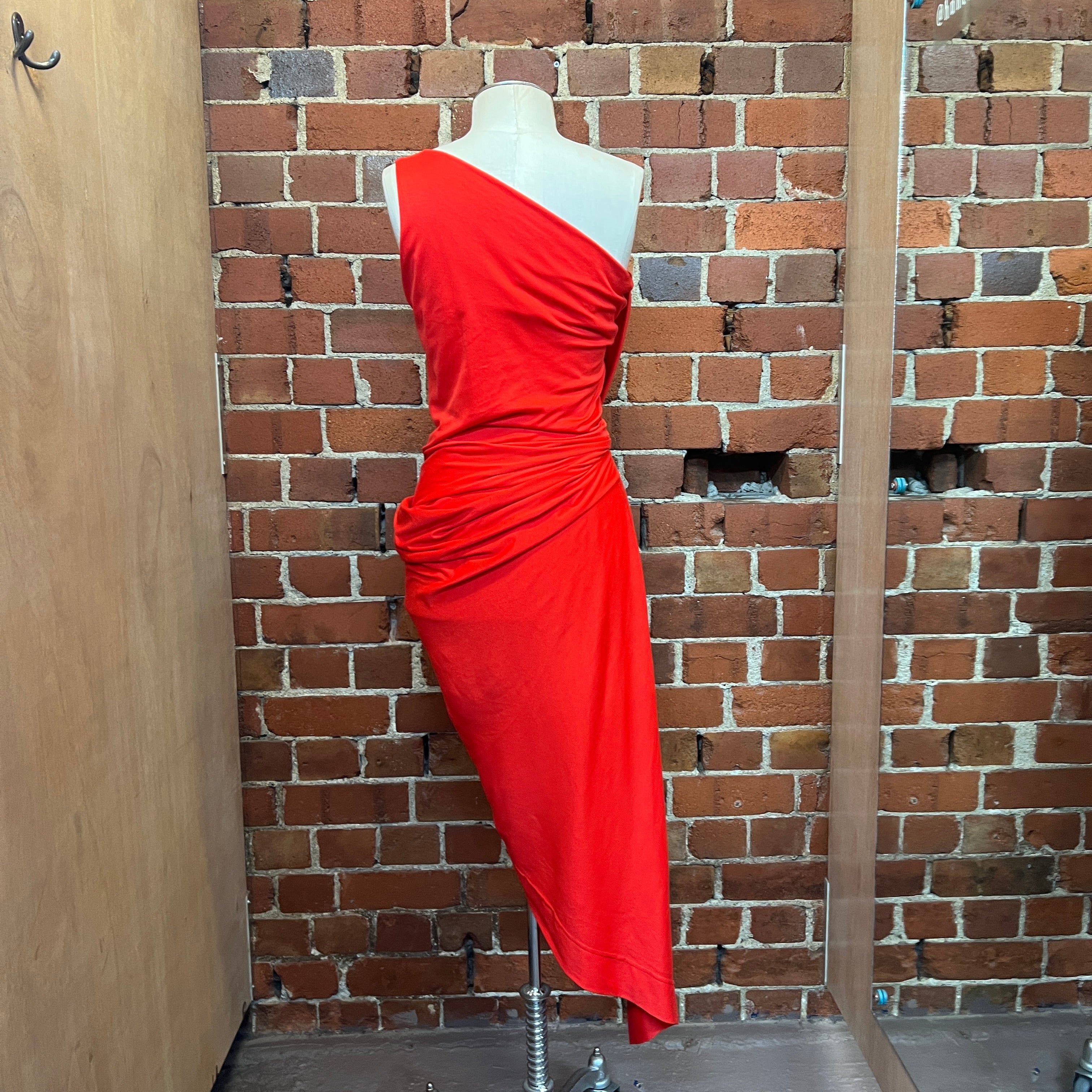 one shoulder vian dress Vivienne Westwood One Shoulder Vian Dress Black