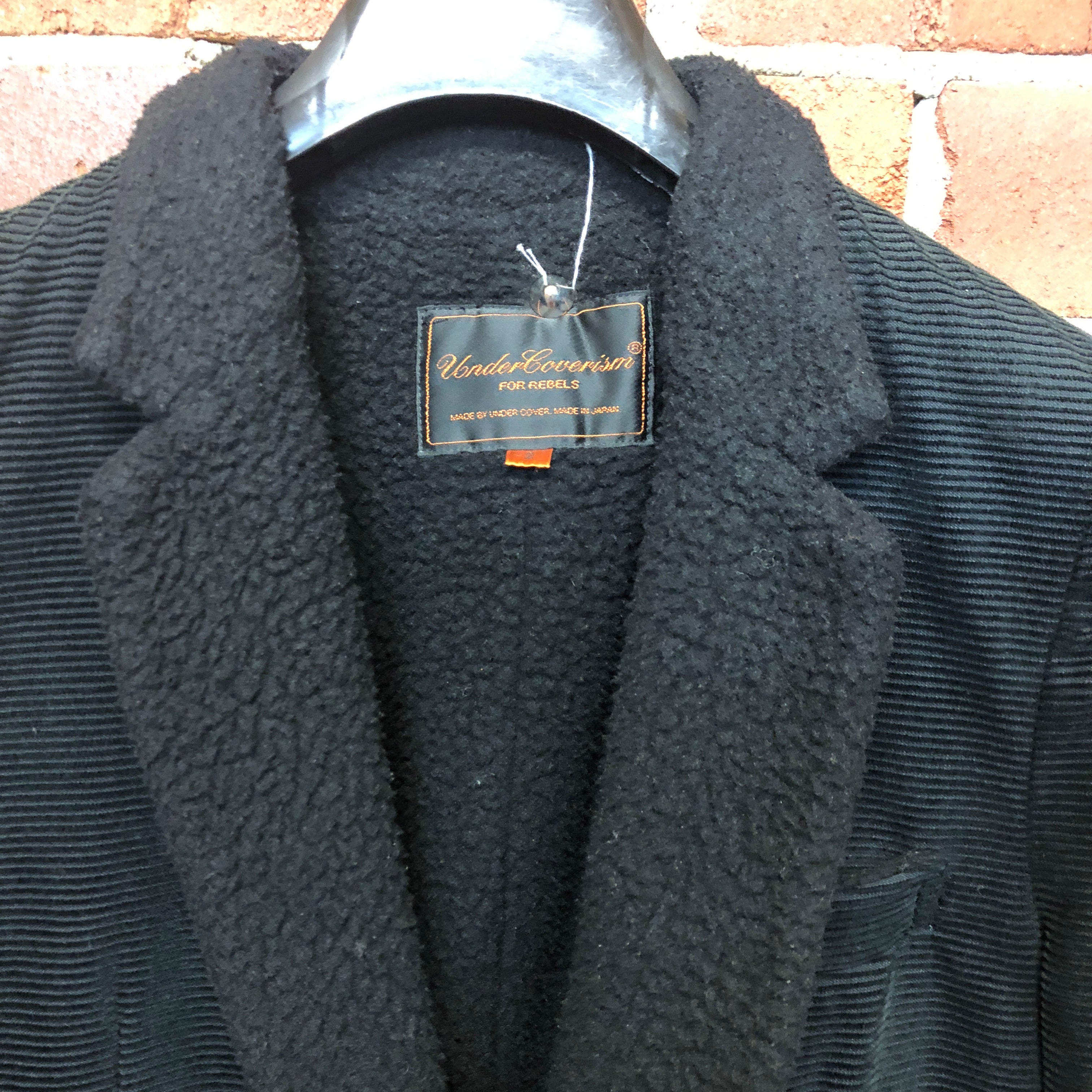 UNDERCOVER corduroy blazer with fluffy lining