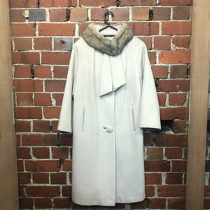 1960s mink collar coat