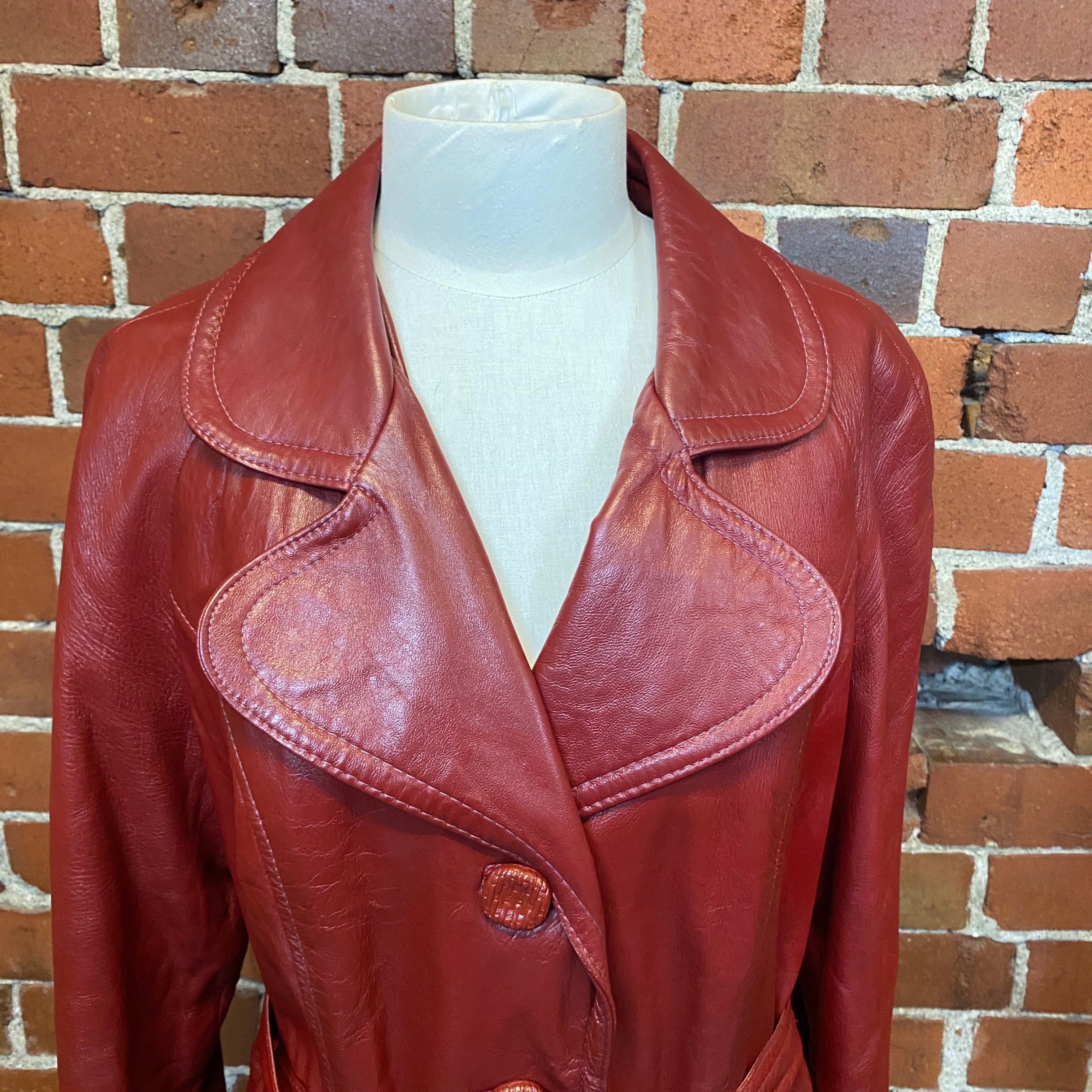 1970s genuine leather coat
